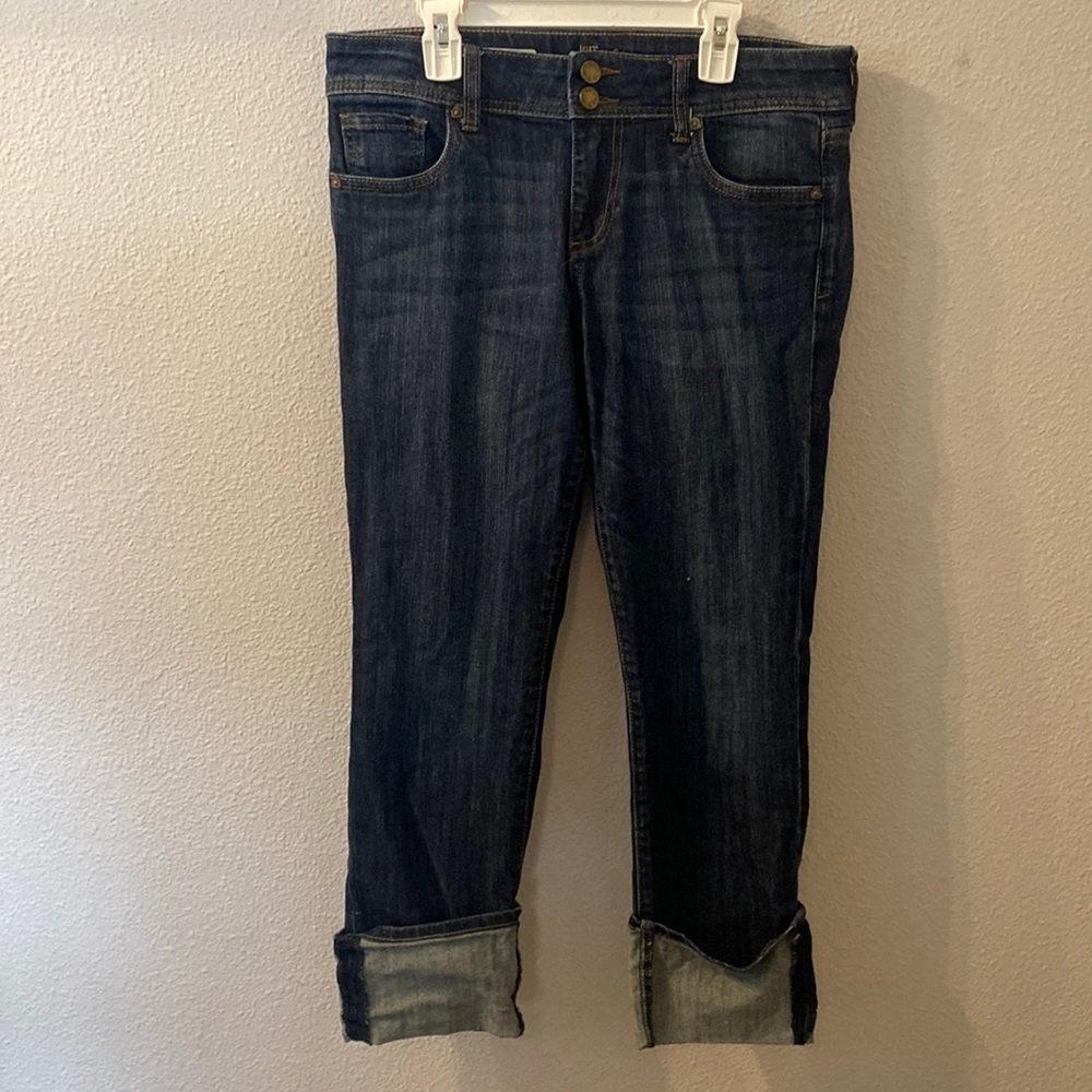 Kut from the Kloth Cameron cuff bottom jeans size 6